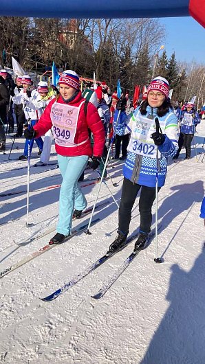 Команда АО «НПП «Алмаз» приняла участие в лыжной гонке «Лыжня России 2023»